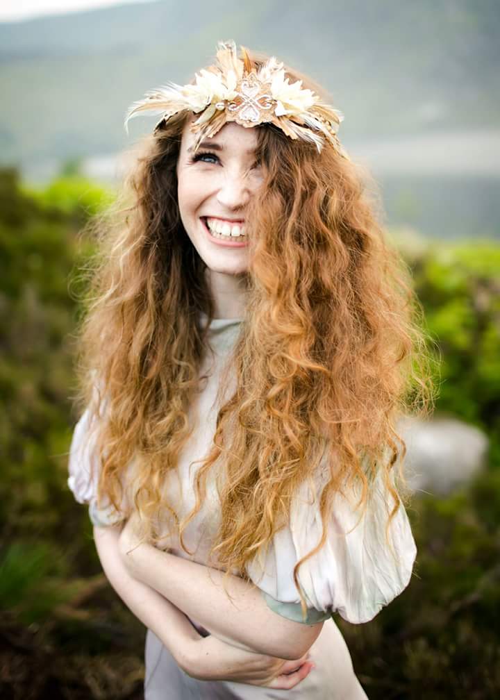 Heirloom Wedding headpiece, flower crown Couture de Fleur