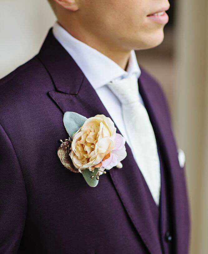 Heirloom Wedding Boutonniere Couture de Fleur