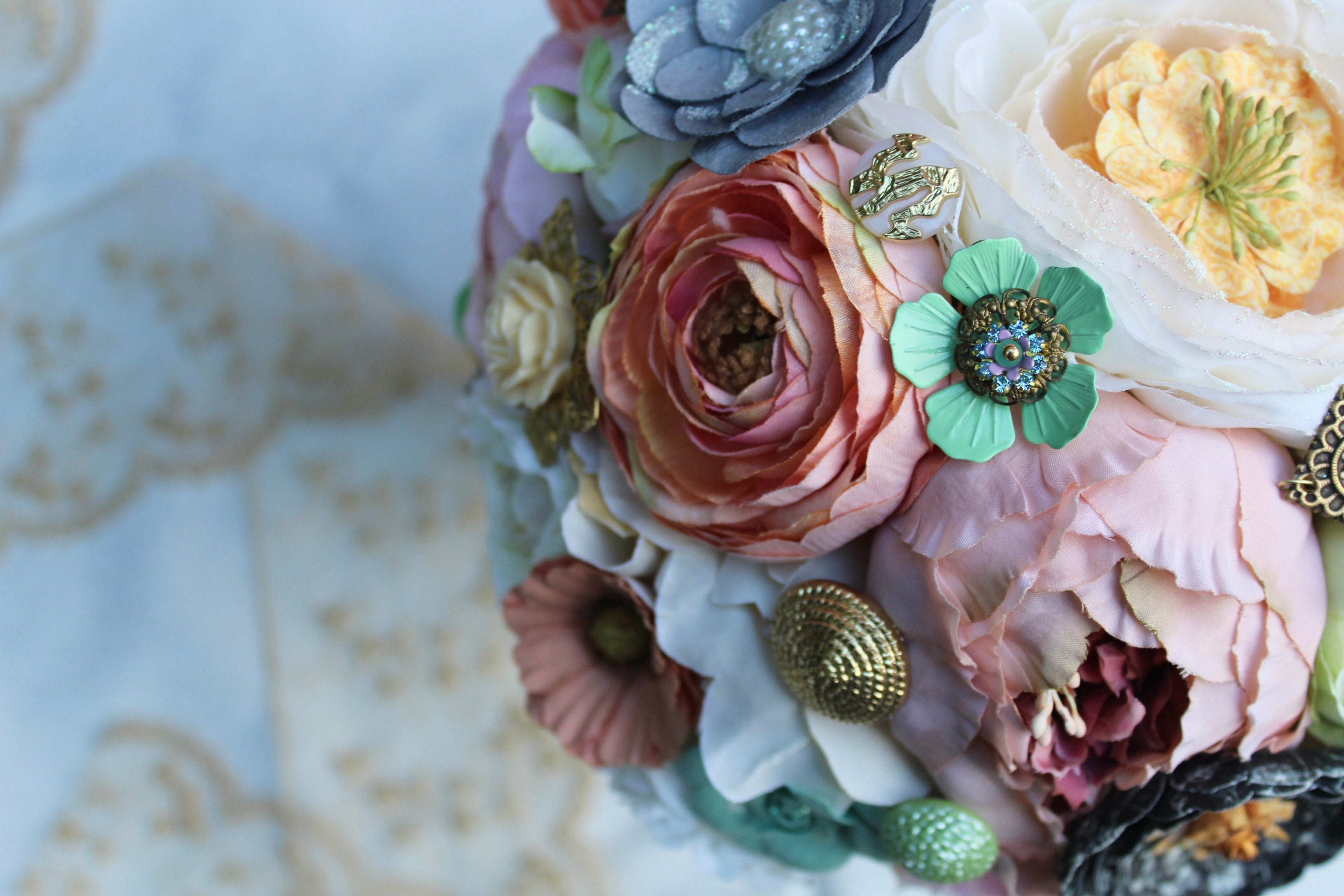Heirloom Wedding Bouquet Couture de Fleur