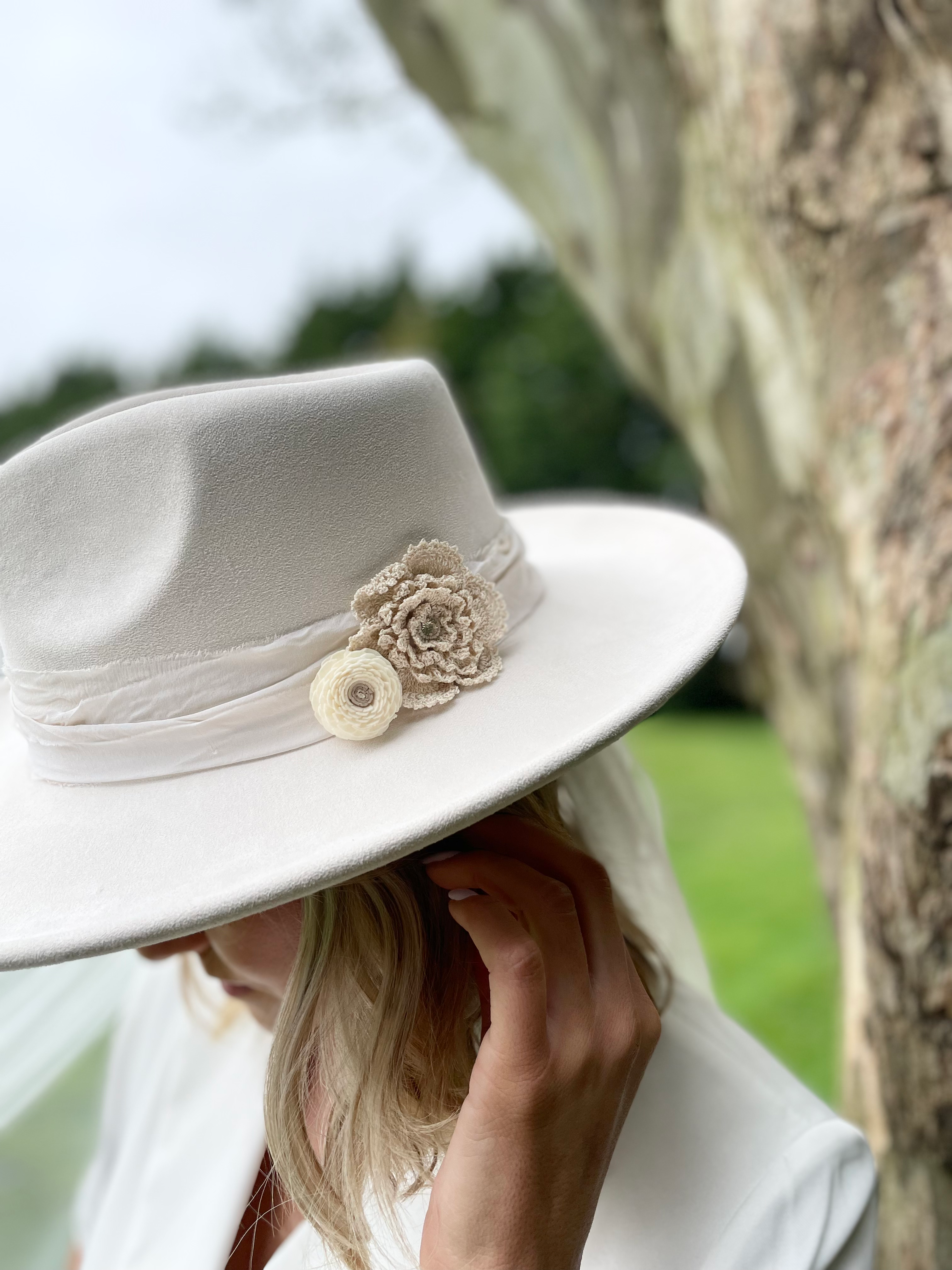 Bloom Bridal Fedora image 0