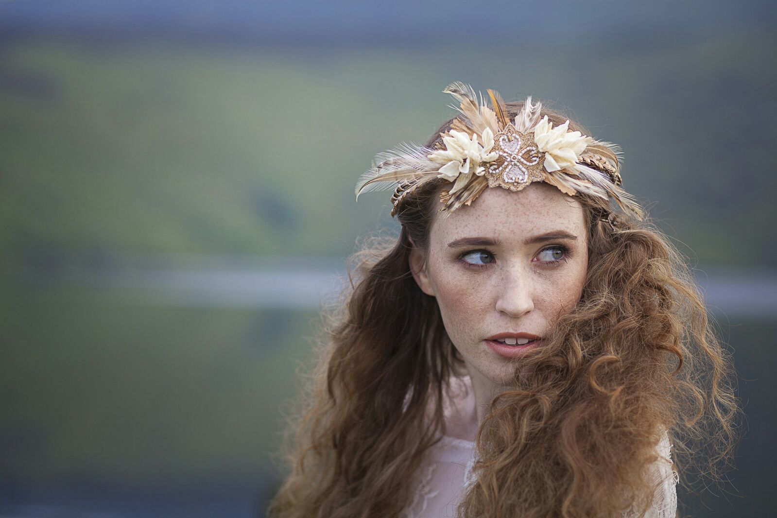 Heirloom Headpiece, flower crown Couture de Fleur