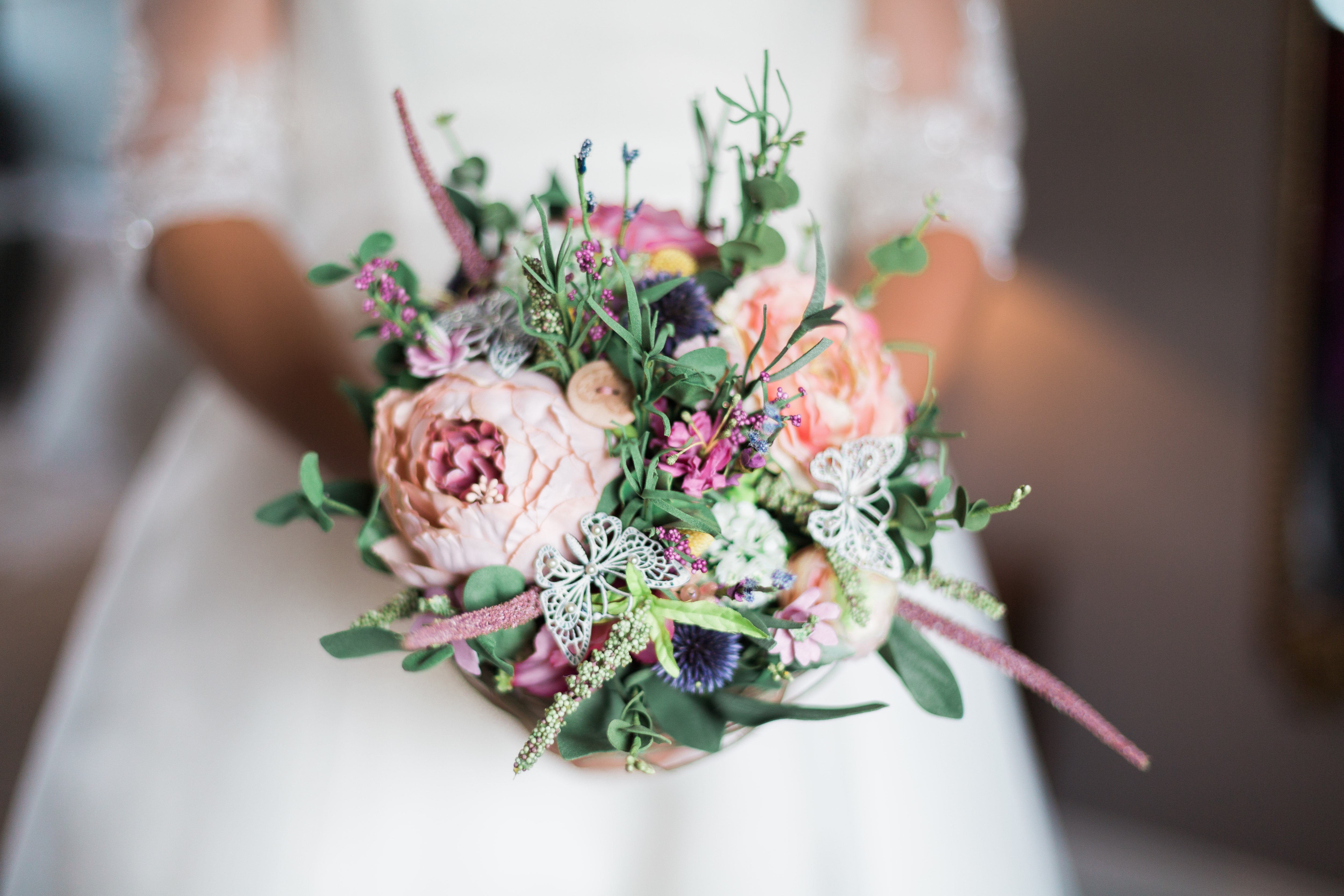 Heirloom Wedding Bouquet by Couture de Fleur