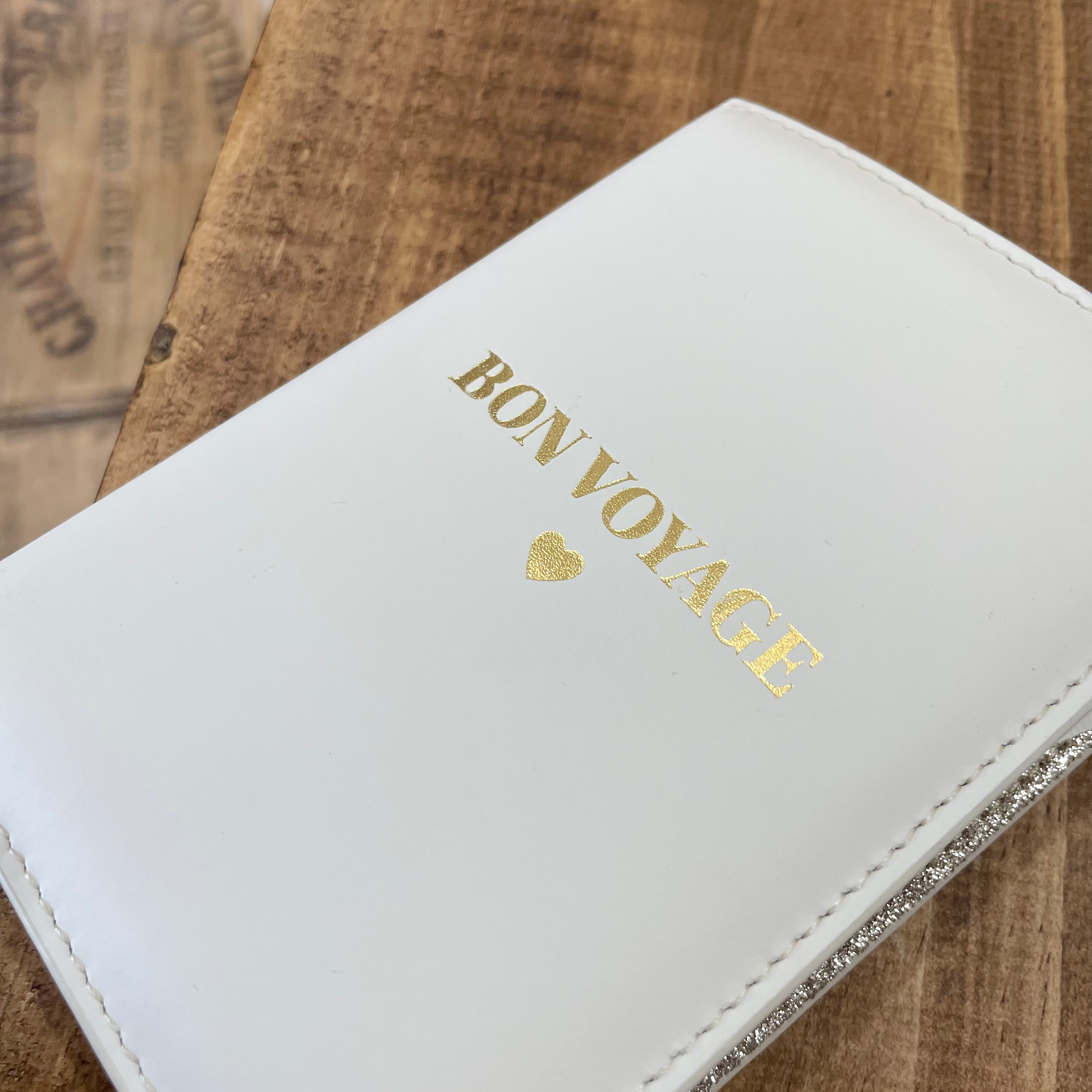 Ivory Leather Passport Holder image 2