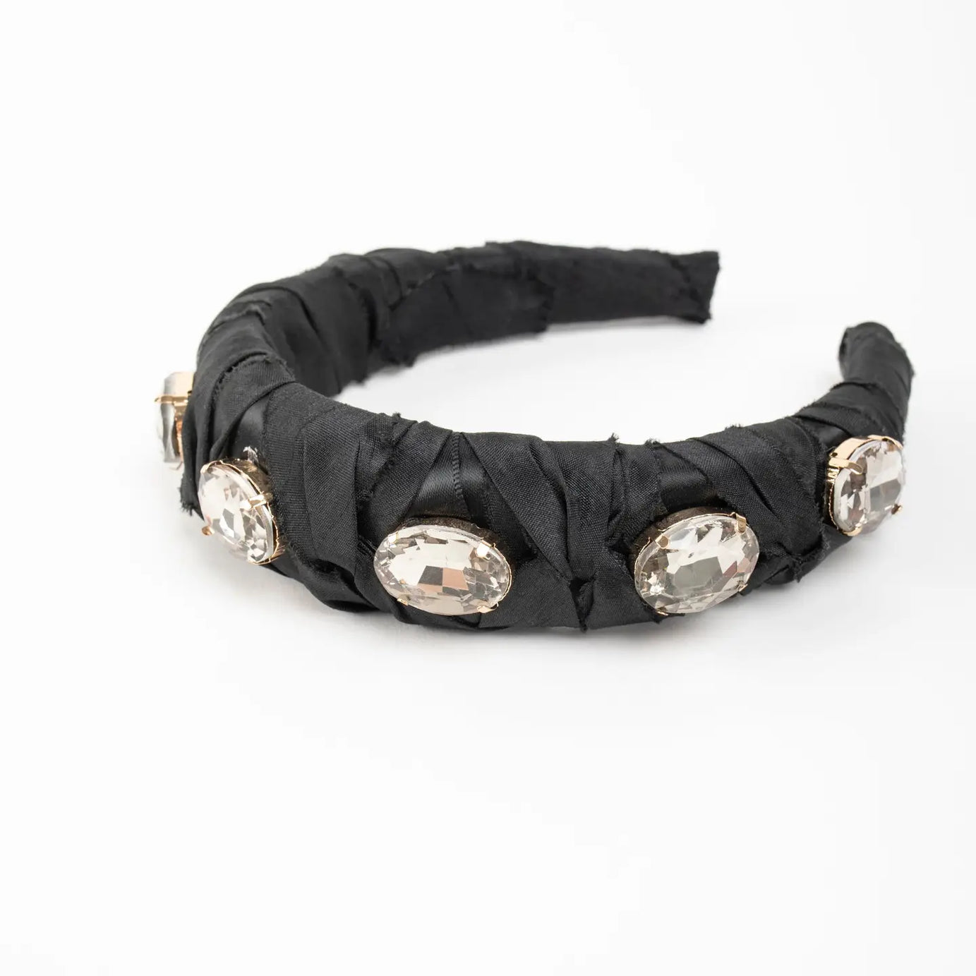 Crystal Knot Headband - Black image 0