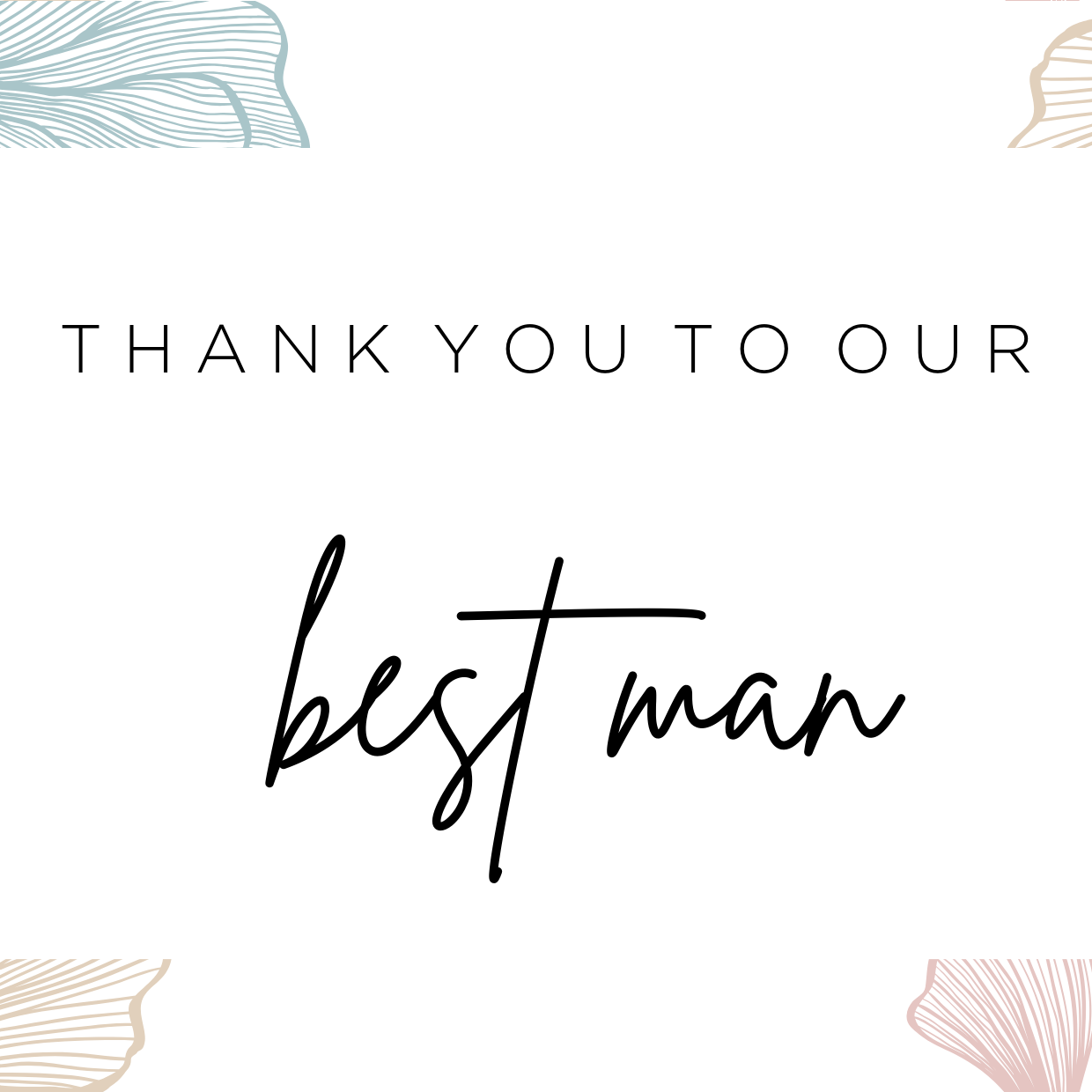Thank you Bestman card image 0