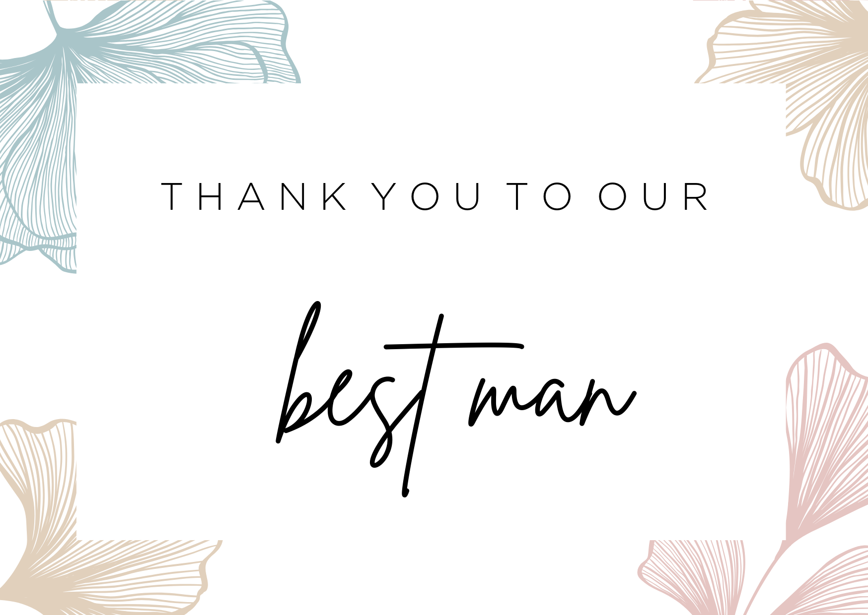 Thank you Bestman card image 0