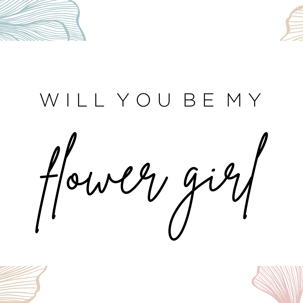 Will you be my Flower girl card image 0