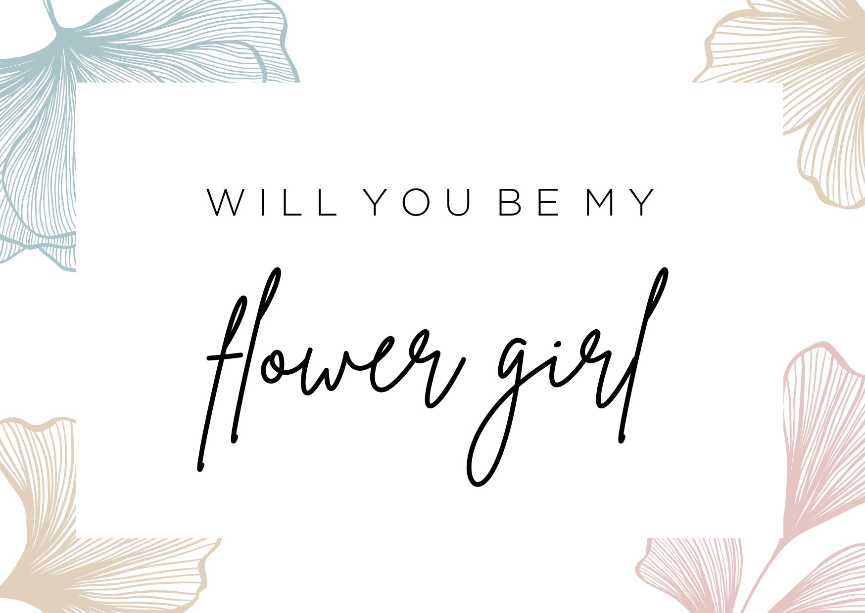 Will you be my Flower girl card image