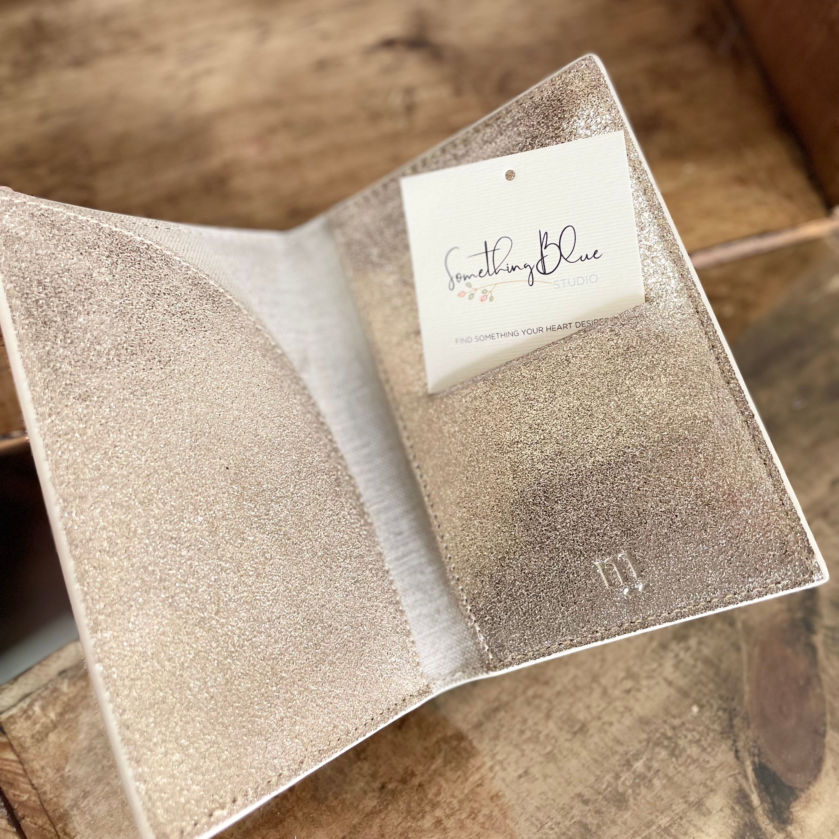 Ivory Leather Passport Holder image 3