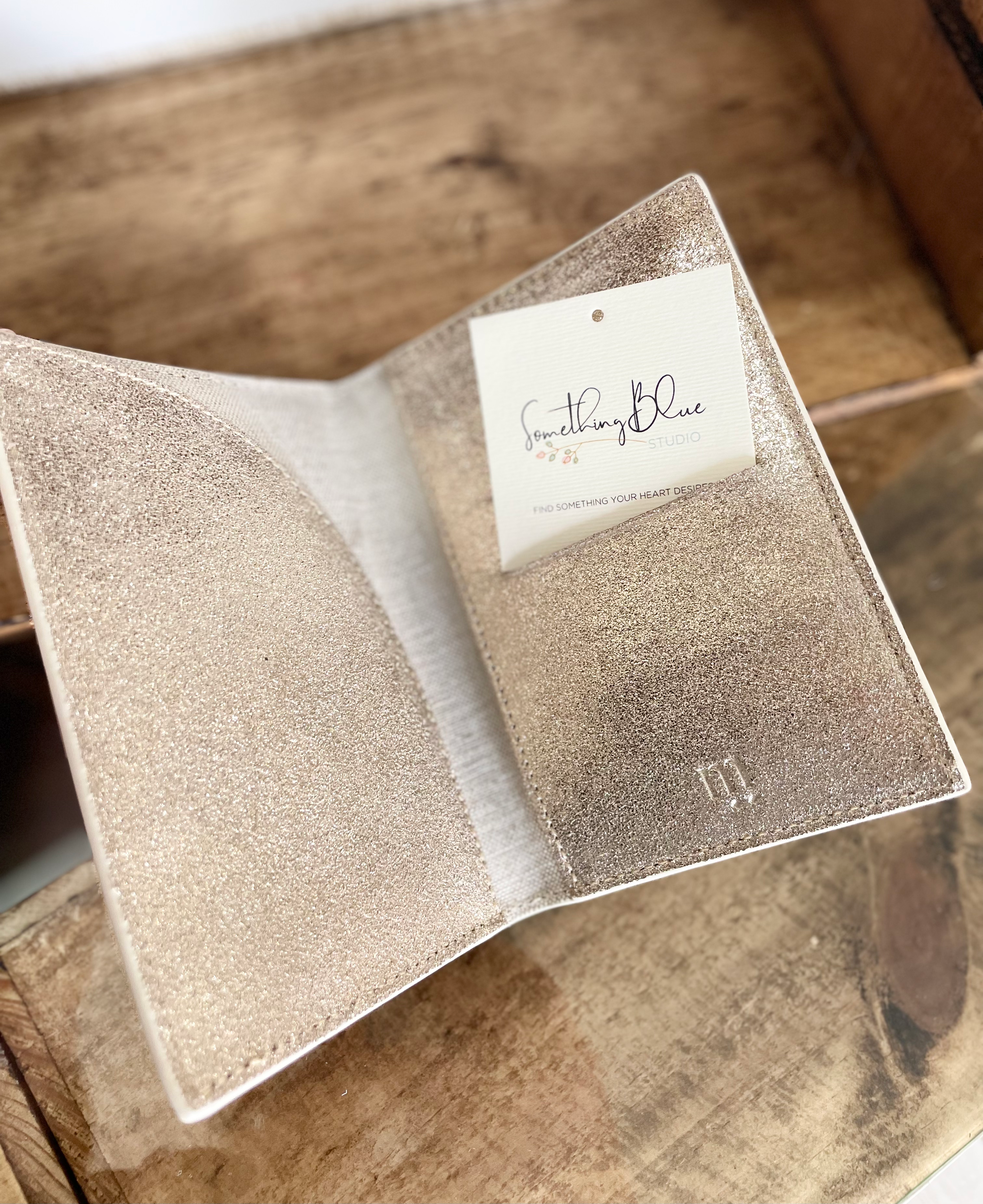 Ivory Leather Passport Holder image 3