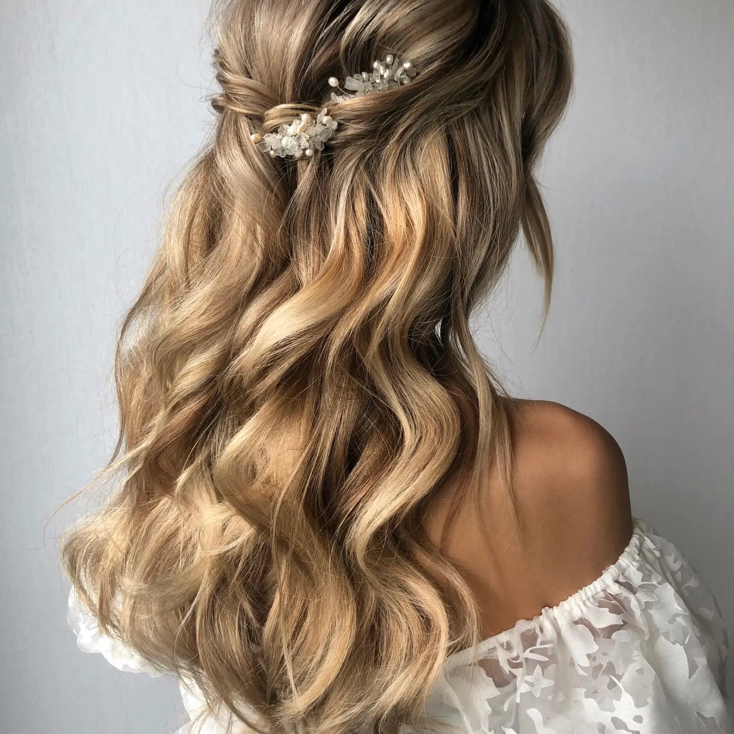 Luna Silver Hairpin Set image 1