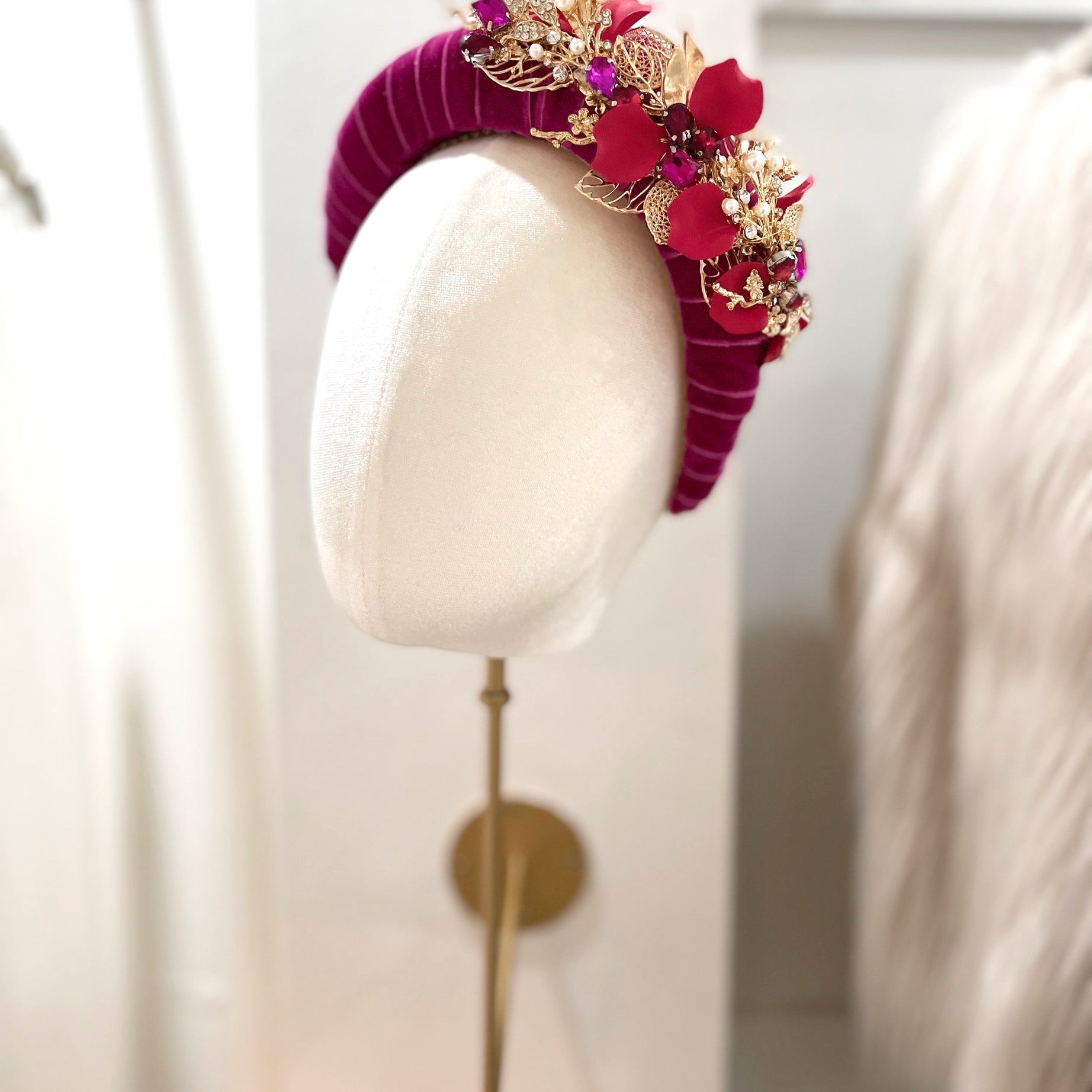 Velvet Volume Band - Pink/Red image 1