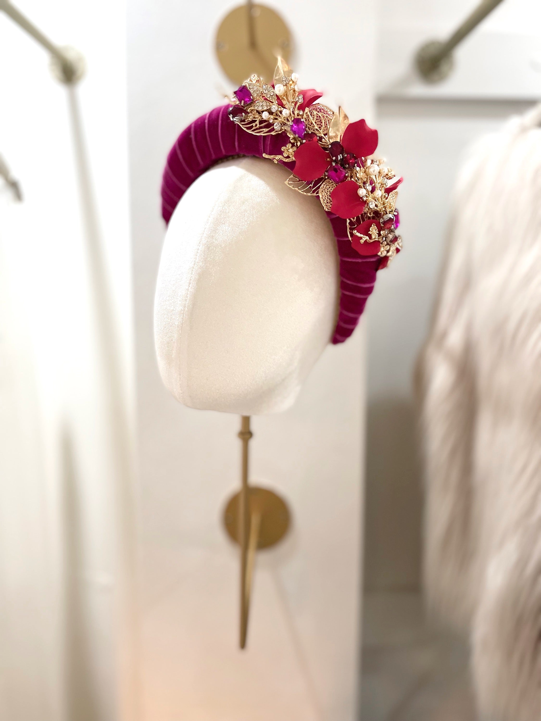 Velvet Volume Band - Pink/Red image 1