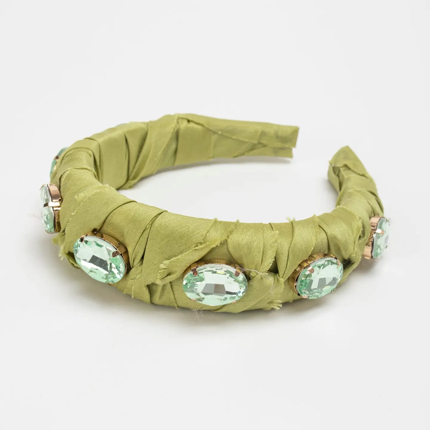 Crystal Knot Headband - Lime image 0