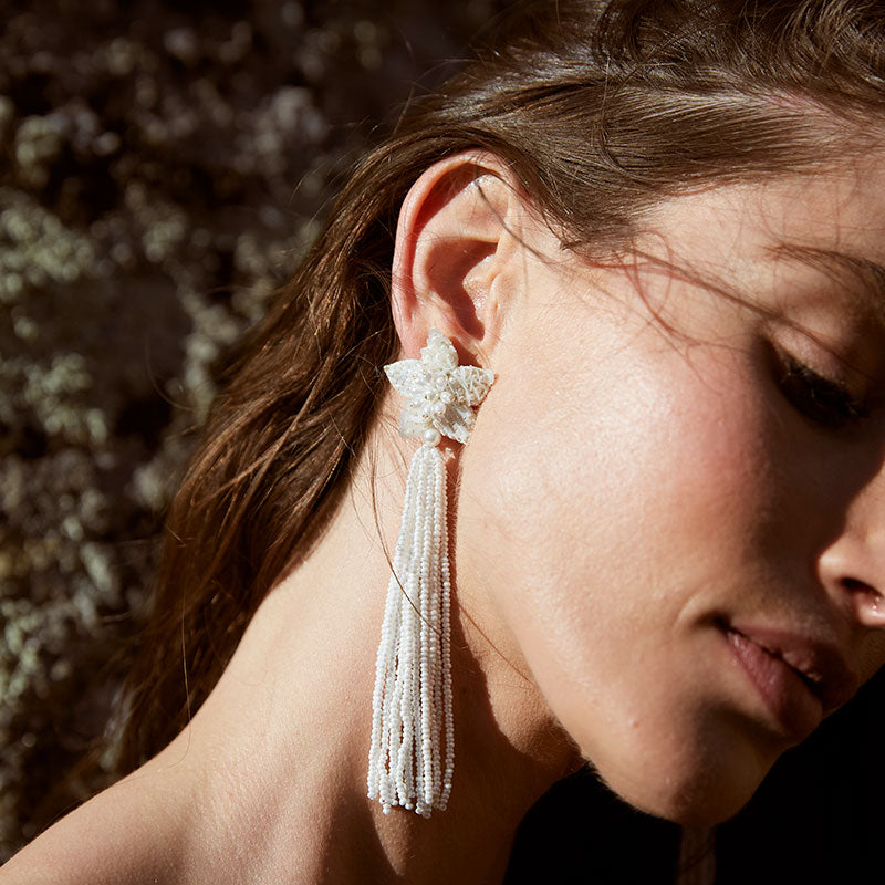 Valentine Earrings - Ivory image 0