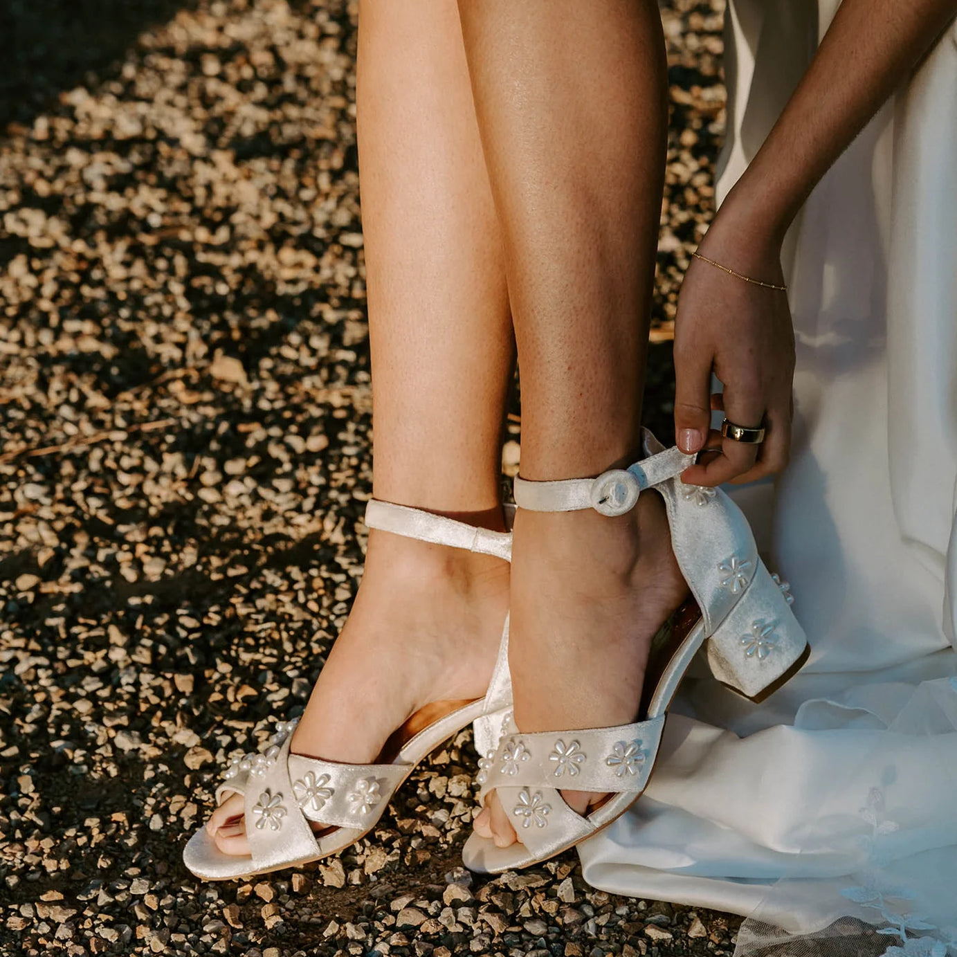 Daisy Heels - Ivory image 1