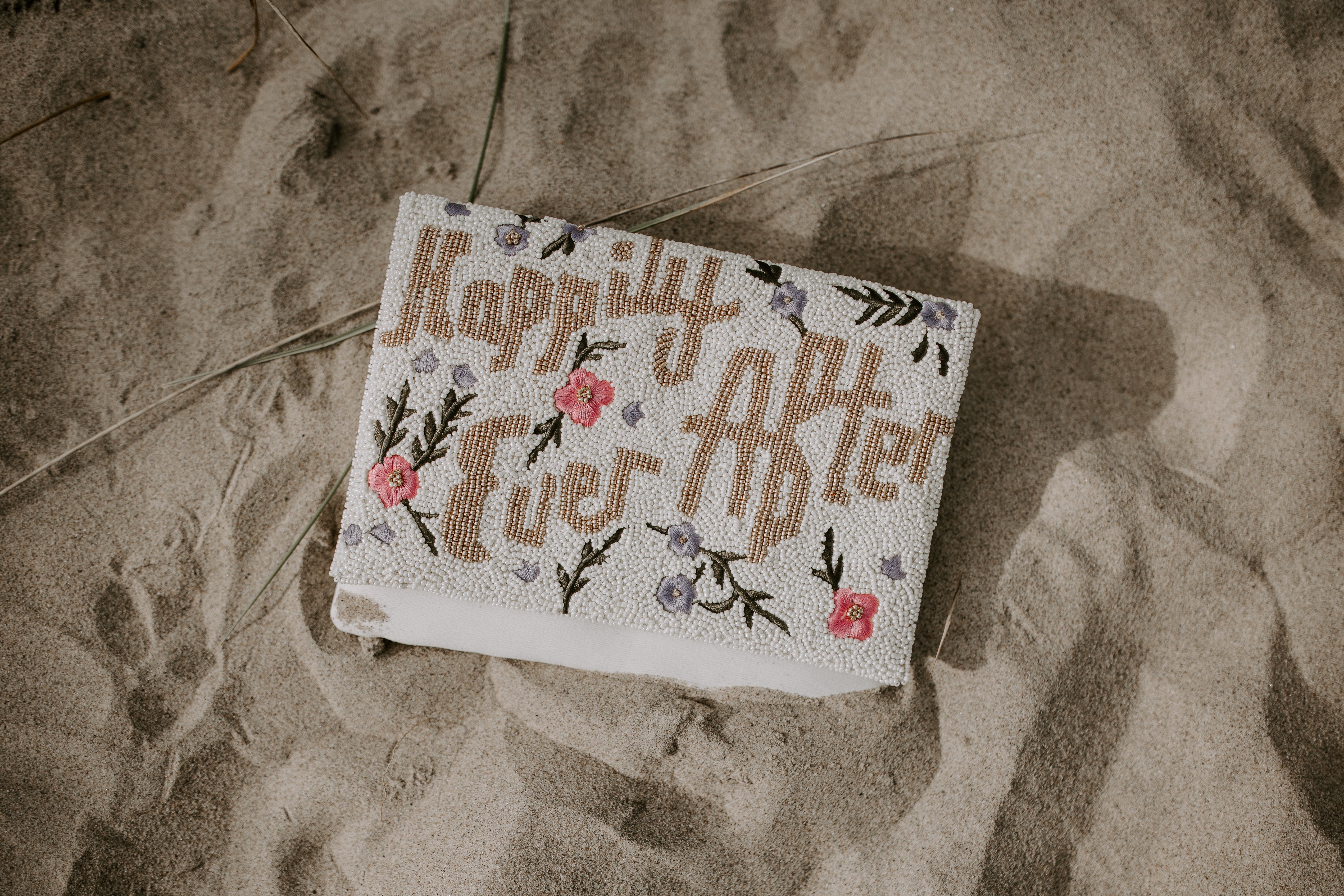 Happily Ever After Wedding Clutch Bag, a unique and stylish accessory for the modern bride. Makes a perfect gift for the bride to be