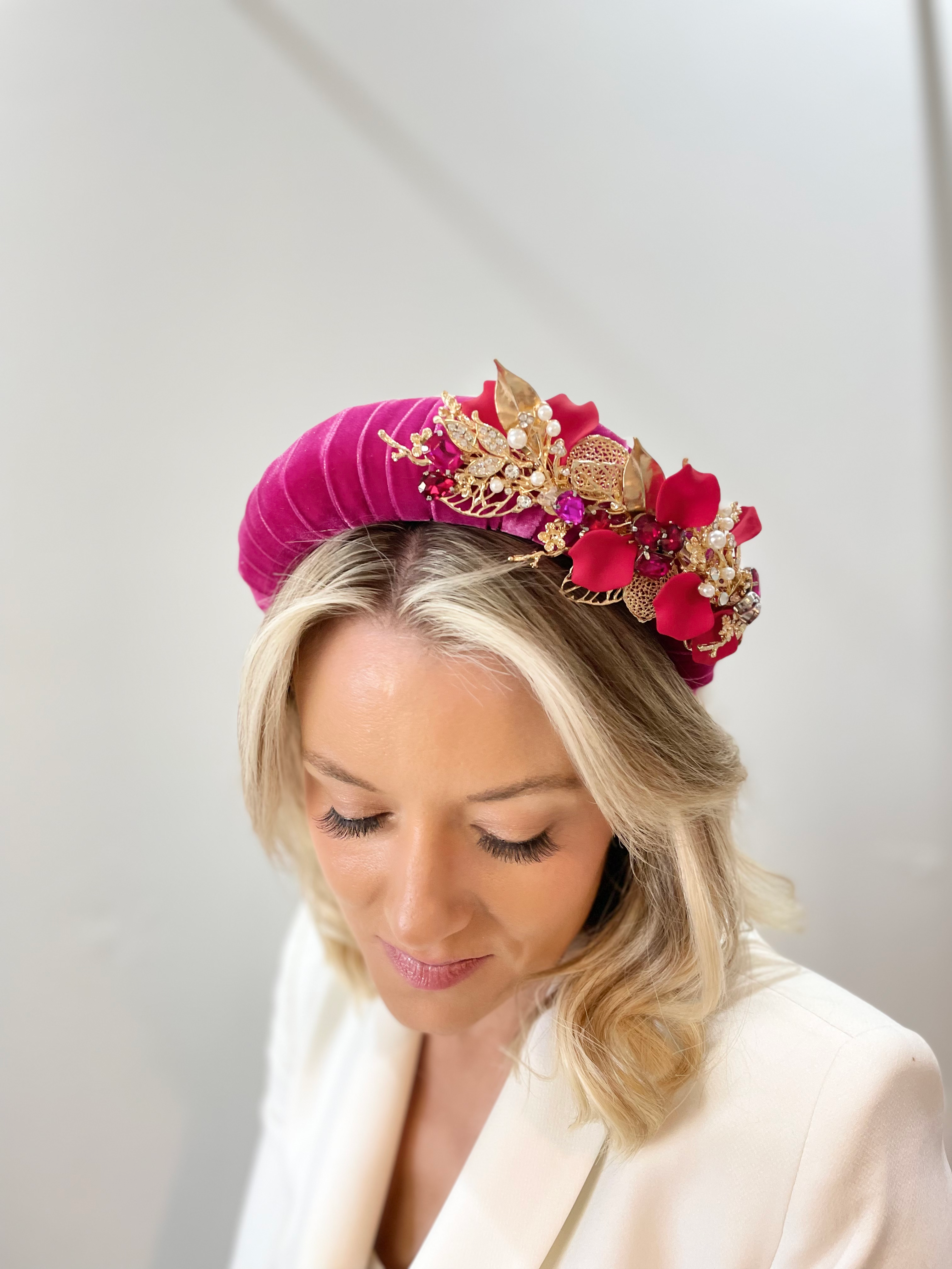 Velvet Volume Band - Pink/Red image 0