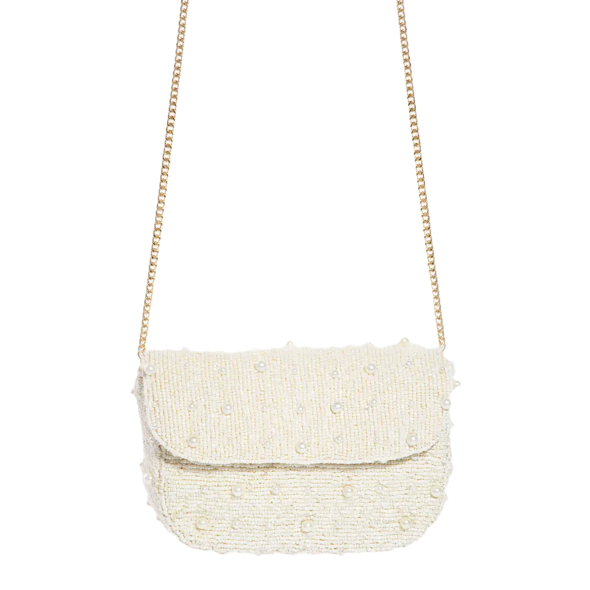 Ivory Beaded Clutch image 2