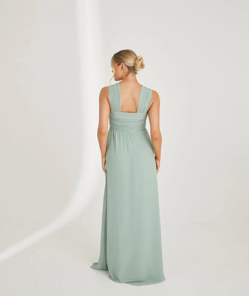 Eden Chiffon Bridesmaid Dress - Sage