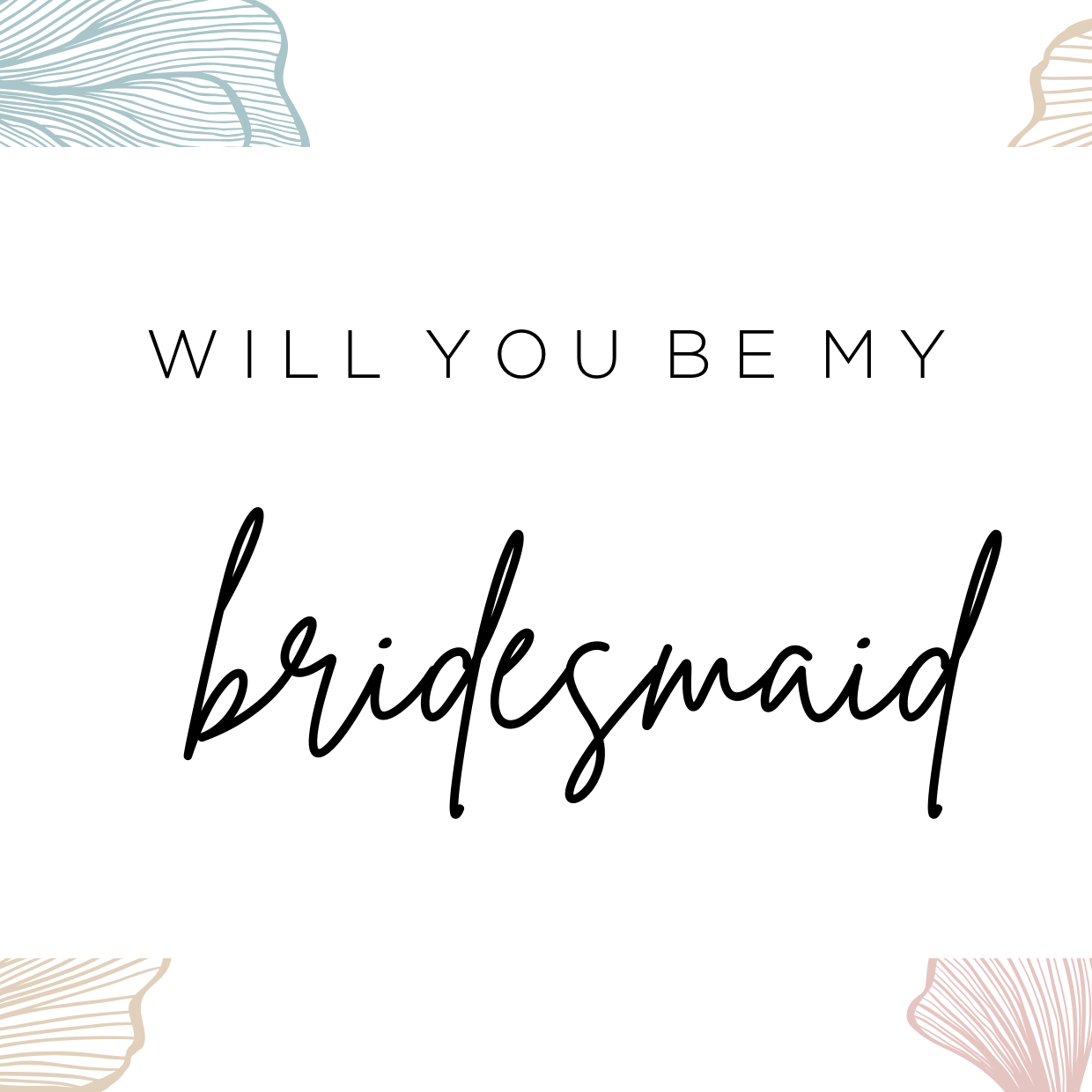 Will you be my Bridesmaid card image 0