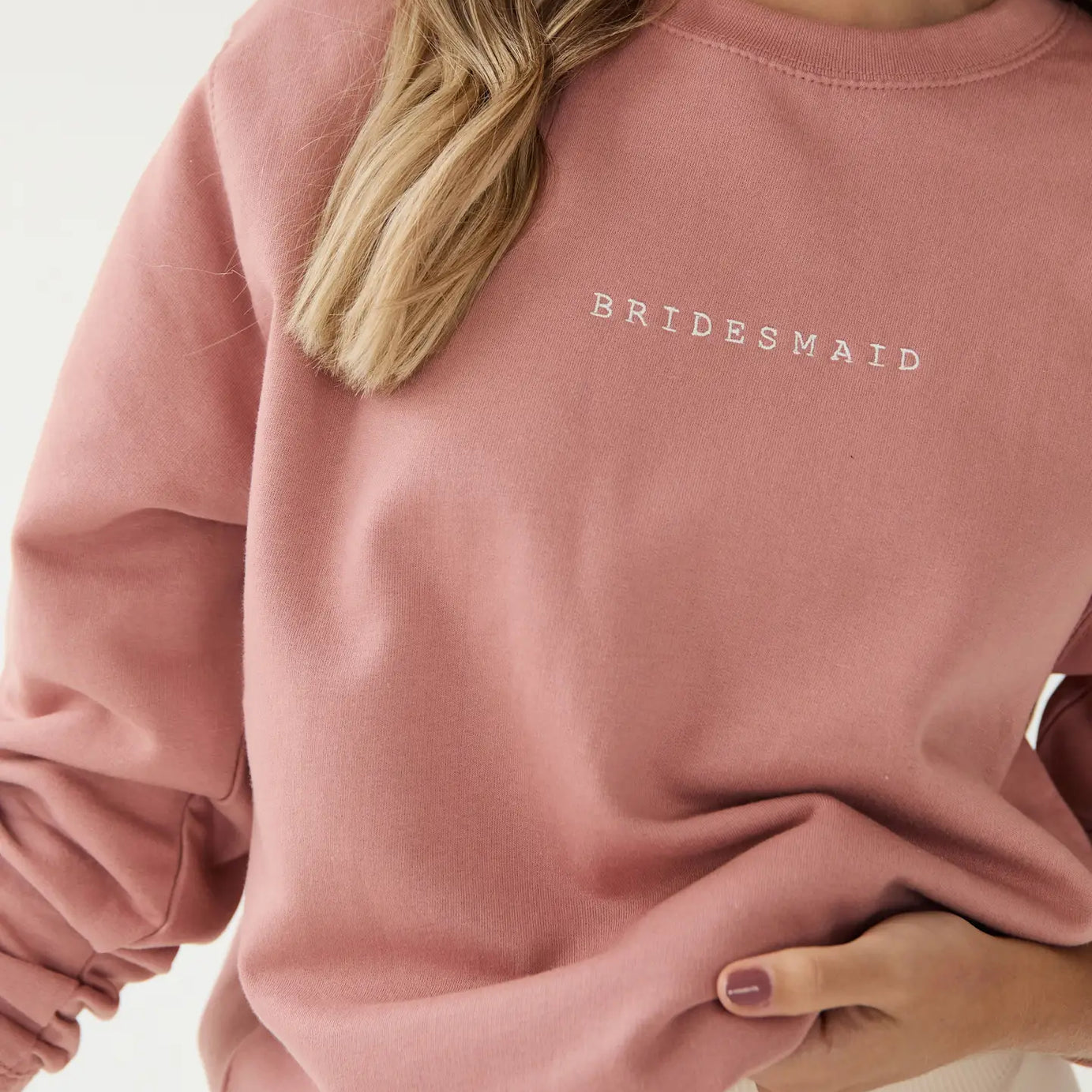 Blush Bridesmaid Sweater image 0