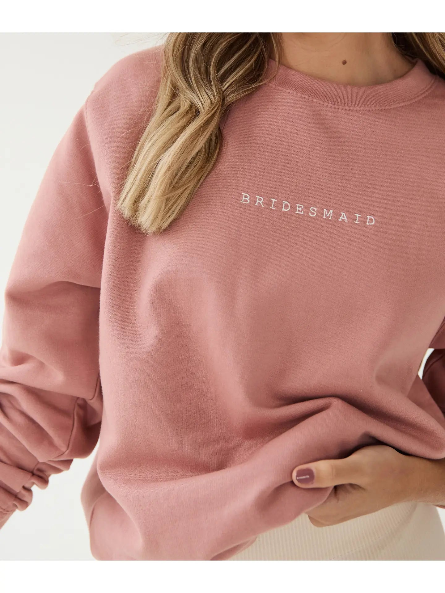 Blush Bridesmaid Sweater image 0