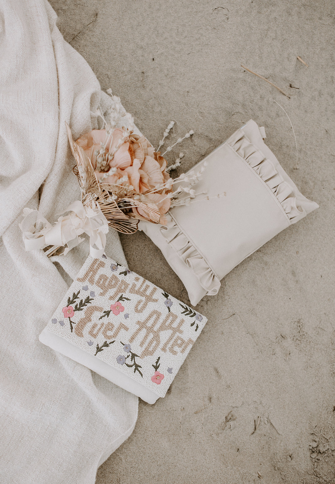 Happily Ever After Wedding Clutch Bag, a unique and stylish accessory for the modern bride. Makes a perfect gift for the bride to be