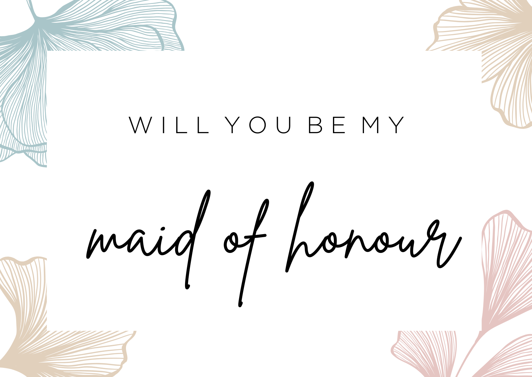 Will you be my Maid of honour card image 0