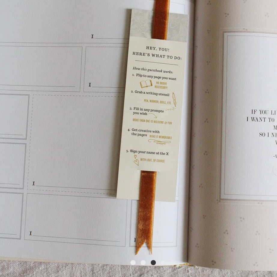 Wedding Guest Book - Dark Cover image 3