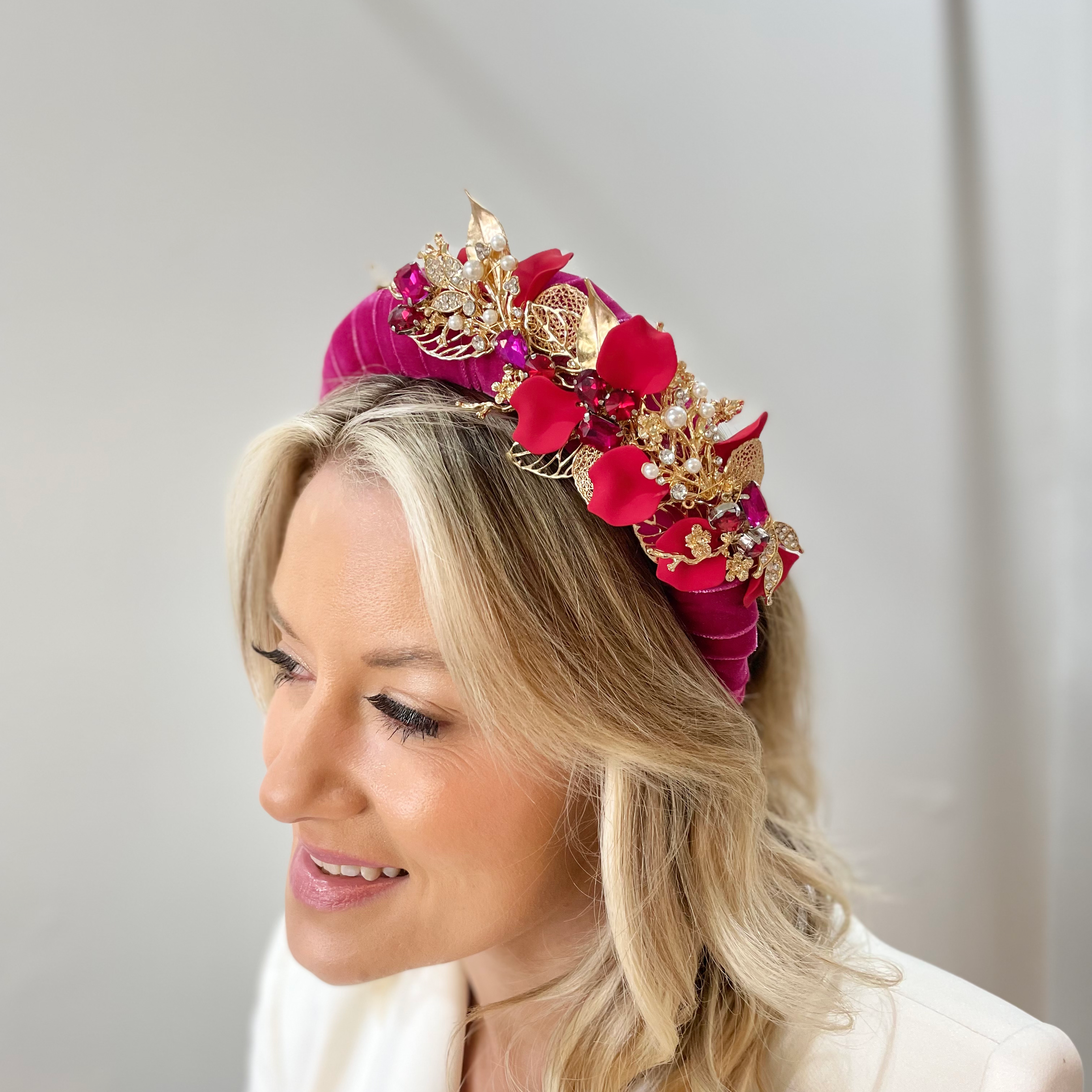 Velvet Volume Band - Pink/Red image 2