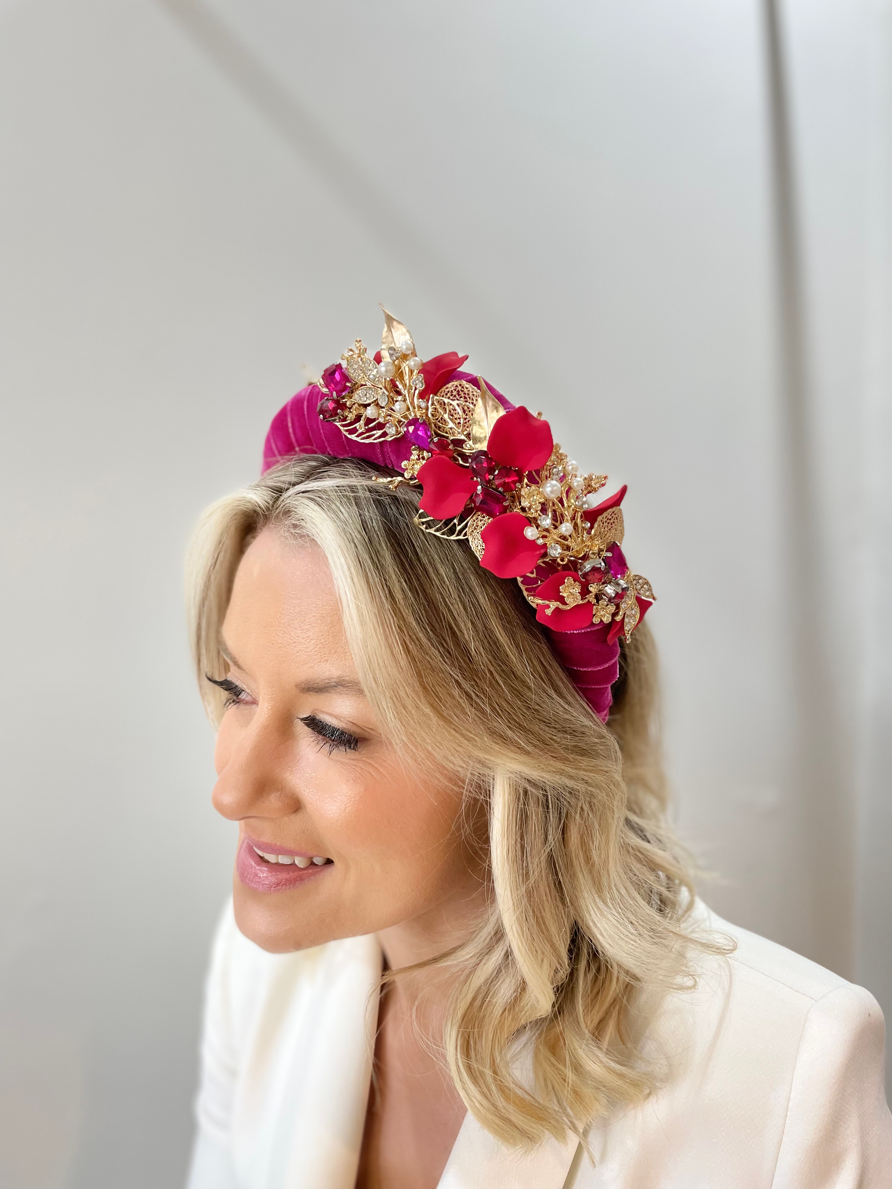 Velvet Volume Band - Pink/Red image 2